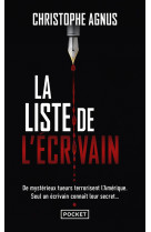 La liste de l'écrivain