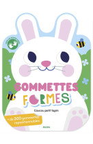 Gommettes formes - coucou petit lapin