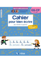 Cahier pour bien ecrire cp