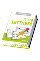 Calendrier jeux de lettres en 365 jours - année à bloc