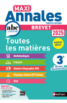 Maxi annales brevet 2025 - corrigé