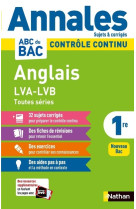 Annales abc du bac 2024 anglais 1re - corrigé