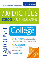 700 dictees et exercices d-orthographe special college