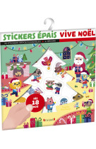 Stickers épais - vive noël !