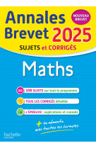 Annales brevet 2025 - maths 3e - sujets et corrigés