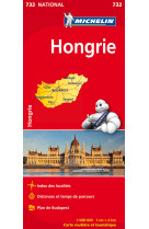 Carte nationale hongrie / hongarije