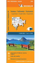 Carte régionale suisse / schweiz / svizzera sud-est / sud-ost / sud-est