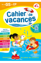 Cahier de vacances 2024, de la gs vers le cp 5-6 ans