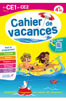 Cahier de vacances 2024, du ce1 vers le ce2 7-8 ans