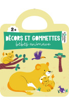 Décors et gommettes - bébés animaux