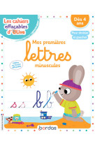 Les cahiers effacables olive - mes premieres lettres minuscules