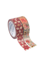 Washi tape hishi et filigree floral ivory