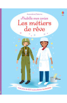 J'habille mes amies - les metiers de reve - autocollants usborne