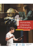 Humanites, litterature et philosophie 1ere eleve specialite 2019