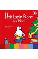 Petit lapin blanc fete noel