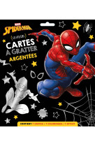 Spider-man cartes a gratter argentees