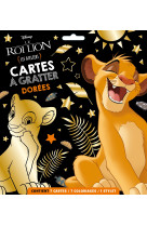 Cartes a gratter dorees le roi lion