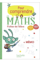 Pour comprendre les maths ce2 - fichier ele ve + memo - ed. 2020