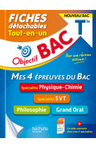 Mes 4 epreuves du bac fiches tle 2021 specialite pc/svt/philo/oral