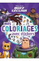 Buzz l'eclair - mes coloriages avec stickers - disney pixar