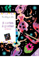 Cartes a gratter - sirenes - pochette avec accessoires