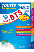 Objectif bts teu mco 1e et 2e annees examen 2023