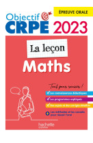 Crpe 2023 la lecon maths epreuve orale d'admission