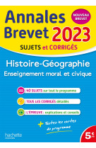 Histoire-geo-emc brevet annales 2023