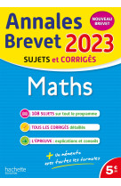 Maths brevet annales 2023