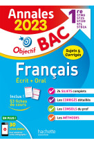 Francais 1res techno annales 2023