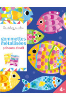 Gommettes metallisees poissons d'avril