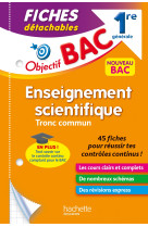 Fiches detachables enseignement scientifique 1re generale