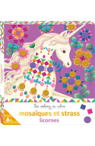 Strass et mosaiques licornes - mini boite avec accessoires