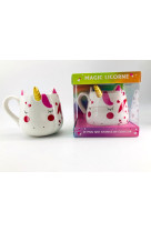 Coffret mug magic licorne nouvelle edition - le mug qui change de couleur