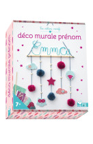 Deco murale prenom - coffret avec accessoires