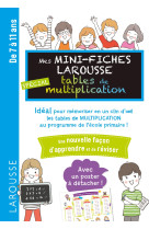 Mini fiches tables de multiplication 7/11 ans