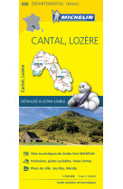 Carte departementale 330 cantal, lozere