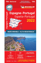 Espana, portugal 2022 - papel alta resistencia / espagne, portugal 2021 - indechirable