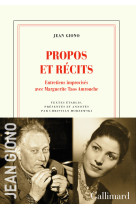 Propos et recits - entretiens improvises av ec marguerite taos amrouche