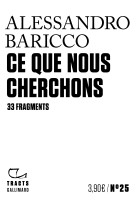 Ce que nous cherchons - 33 fragments