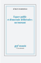 Espace public et democratie deliberative : un tournant