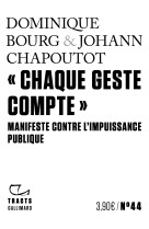 Chaque geste compte - manifeste contre l'impuissance publique