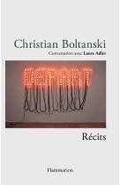 Christian boltanski - recits - conversation avec laure adler - illustrations, noir et