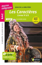 Les caracteres livres v a x  bac 2022