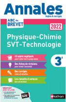 Physique chimie svt techno 3e 2022