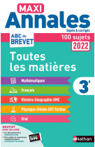 Maxi annales brevet 2022