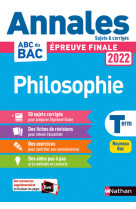 Philosophie tle 2022