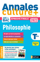 Philosophie tle 2022 culture +