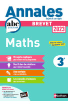 Maths brevet annales 2023