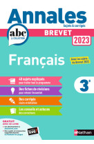 Francais brevet annales 2023